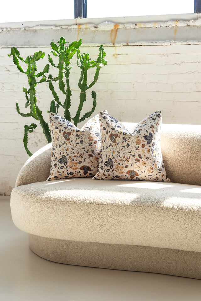 Pair of Whimsical Throw Pillows by Nicholas Wolfe