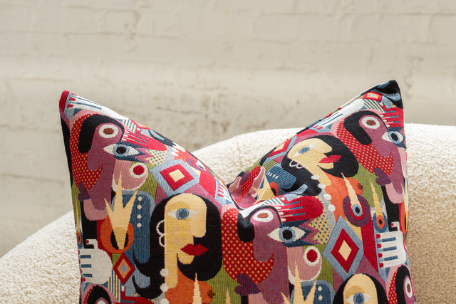 Pair of Picasso Inspired Throw Pillows by Nicholas Wolfe