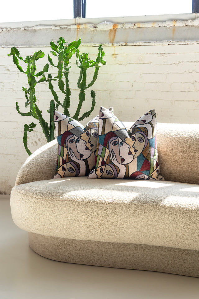 Pair of Picasso Inspired Throw Pillows by Nicholas Wolfe