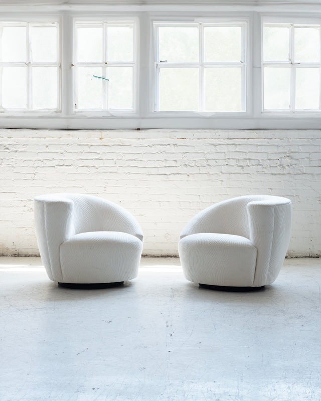 Pair of Vladimir Kagan Swivel Charis