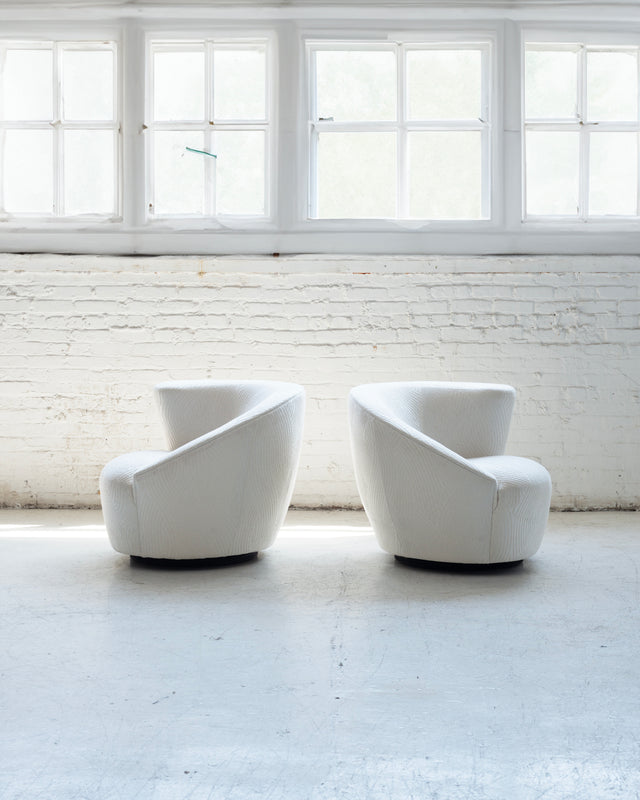 Pair of Vladimir Kagan Swivel Charis