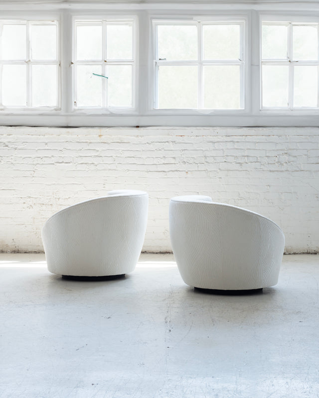 Pair of Vladimir Kagan Swivel Charis