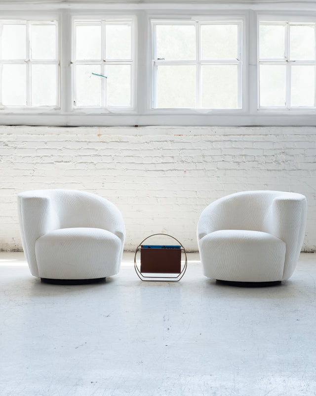 Pair of Vladimir Kagan Swivel Charis