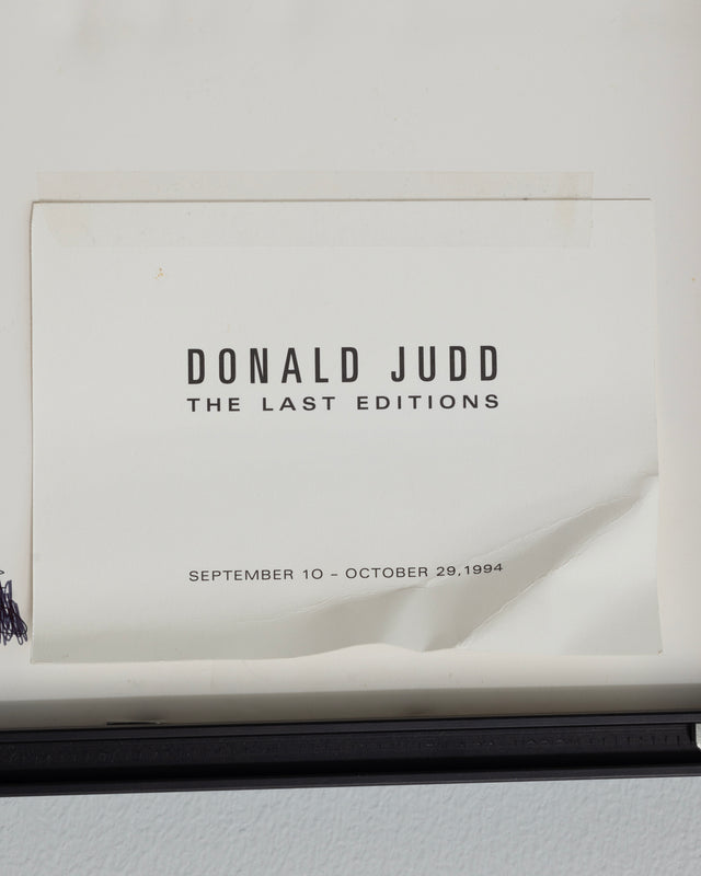 Series of 5 Donald Judd Prints