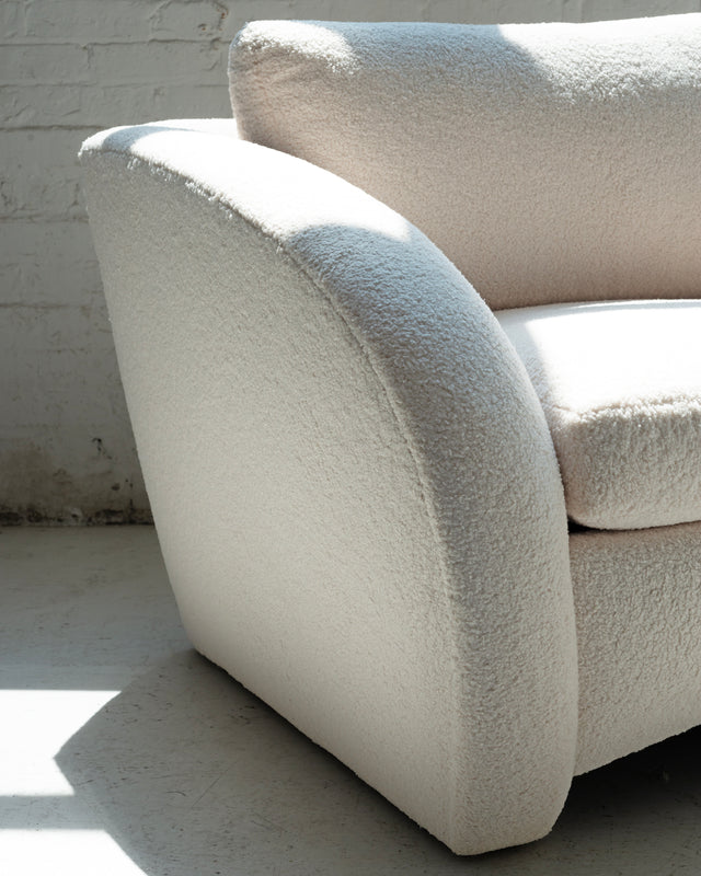 Vladimir Kagan Style Lounge Chair and Ottoman