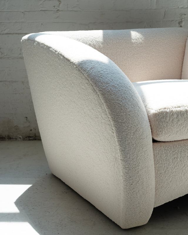 Vladimir Kagan Style Lounge Chair and Ottoman