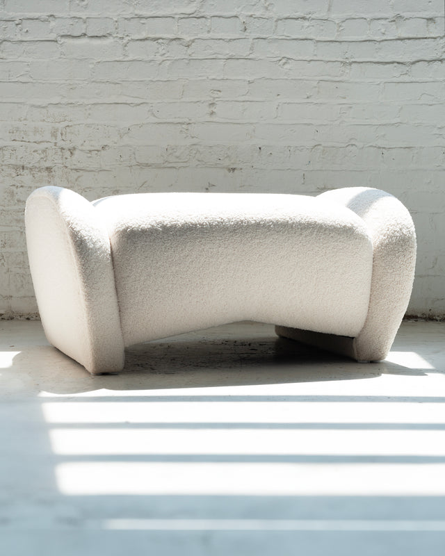 Vladimir Kagan Style Lounge Chair and Ottoman
