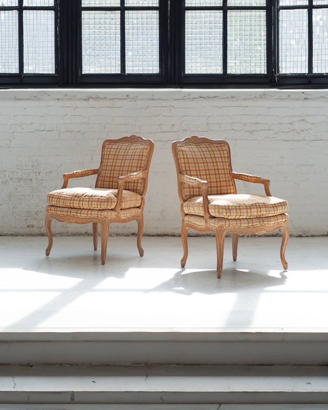 Pair of Louis XV-Style Lounge Chairs by Henredon