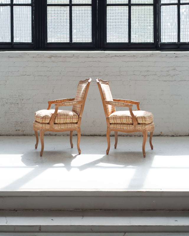 Pair of Louis XV-Style Lounge Chairs by Henredon