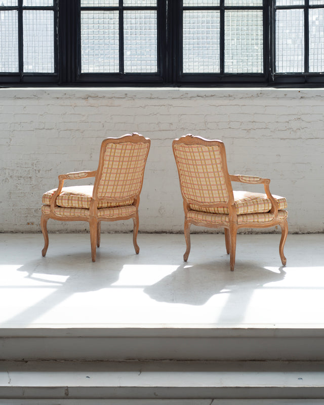 Pair of Louis XV-Style Lounge Chairs by Henredon