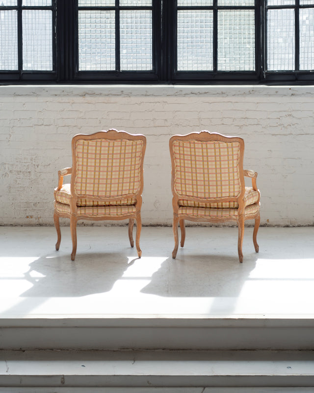 Pair of Louis XV-Style Lounge Chairs by Henredon