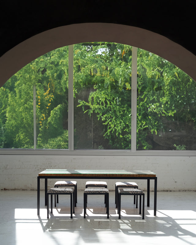 Danny Ho Fong Six Stool Dining Set