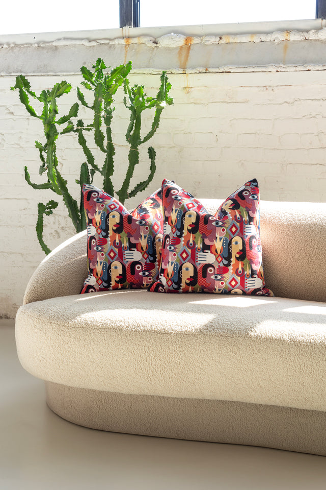 Pair of Picasso Inspired Throw Pillows by Nicholas Wolfe