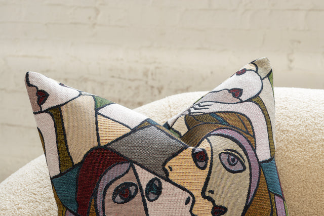 Pair of Picasso Inspired Throw Pillows by Nicholas Wolfe