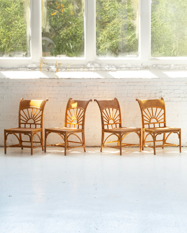 Lexington Bamboo and Wicker Dining Set