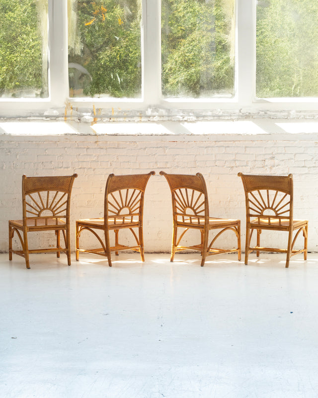 Lexington Bamboo and Wicker Dining Set