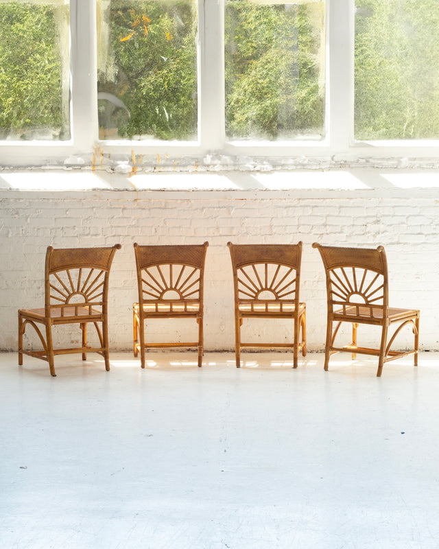 Lexington Bamboo and Wicker Dining Set