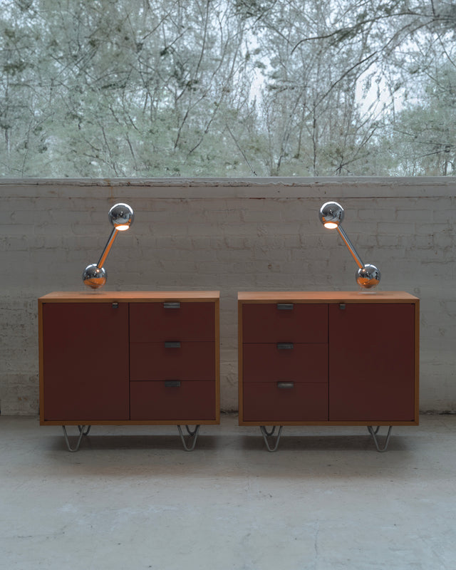 Pair of John Mascheroni Barbell Lamps