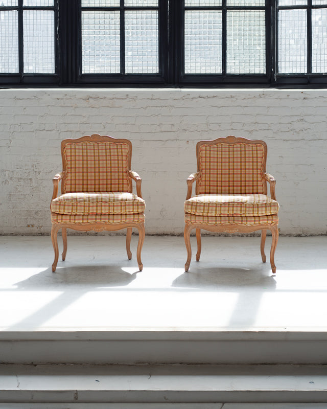 Pair of Louis XV-Style Lounge Chairs by Henredon